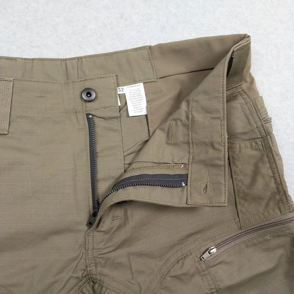 Kitanica Shorts Mens Size 32 Ranger Green Tactical Cargo Utility Hiking NEW